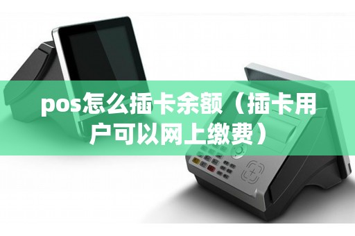 pos怎么插卡余额（插卡用户可以网上缴费）