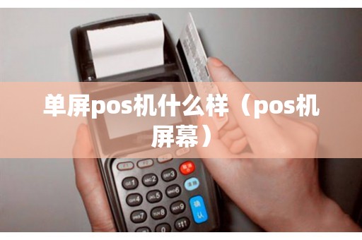 单屏pos机什么样（pos机屏幕）