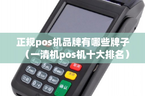 正规pos机品牌有哪些牌子（一清机pos机十大排名）