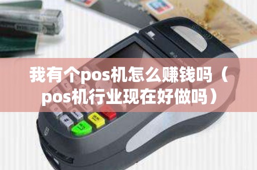 我有个pos机怎么赚钱吗（pos机行业现在好做吗）