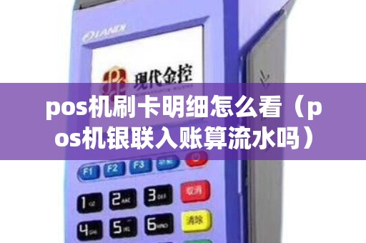 pos机刷卡明细怎么看（pos机银联入账算流水吗）