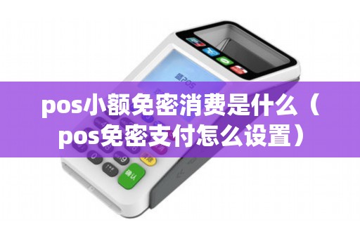 pos小额免密消费是什么（pos免密支付怎么设置）