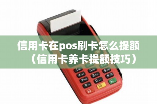 信用卡在pos刷卡怎么提额（信用卡养卡提额技巧）