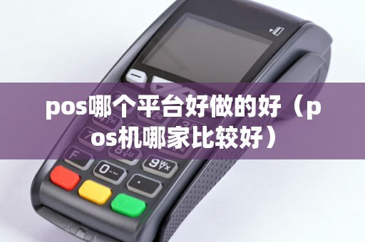 pos哪个平台好做的好（pos机哪家比较好）