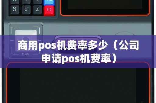 商用pos机费率多少（公司申请pos机费率）