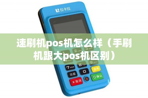 速刷机pos机怎么样（手刷机跟大pos机区别）