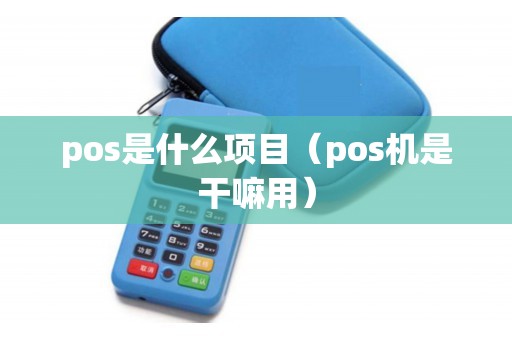 pos是什么项目（pos机是干嘛用）