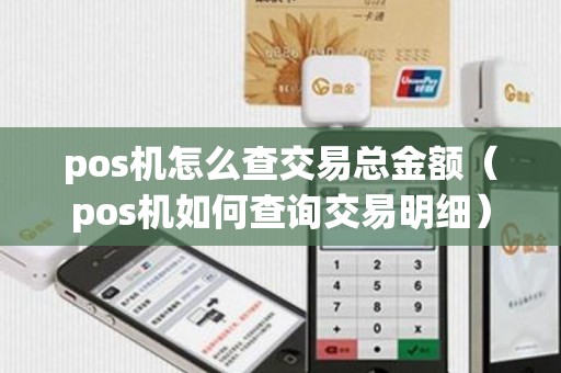 pos机怎么查交易总金额（pos机如何查询交易明细）