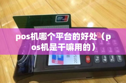 pos机哪个平台的好处（pos机是干嘛用的）