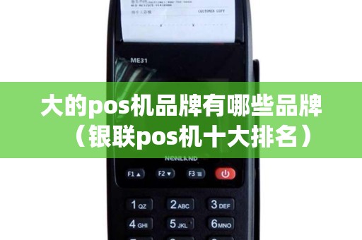 大的pos机品牌有哪些品牌（银联pos机十大排名）