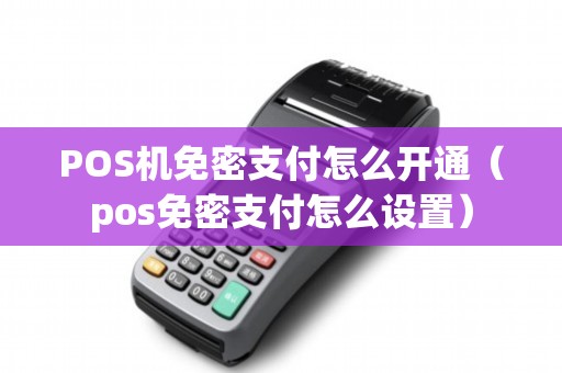 POS机免密支付怎么开通（pos免密支付怎么设置）