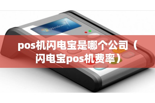 pos机闪电宝是哪个公司（闪电宝pos机费率）