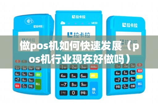 做pos机如何快速发展（pos机行业现在好做吗）