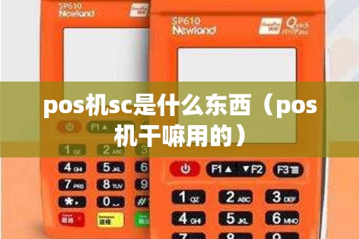 pos机sc是什么东西（pos机干嘛用的）
