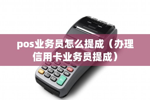 pos业务员怎么提成（办理信用卡业务员提成）