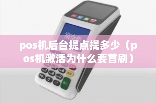 pos机后台提点提多少（pos机激活为什么要首刷）