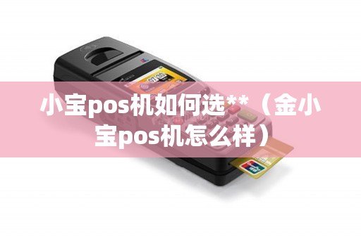 小宝pos机如何选**（金小宝pos机怎么样）