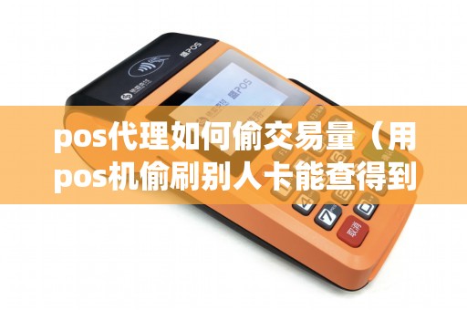 pos代理如何偷交易量（用pos机偷刷别人卡能查得到吗）