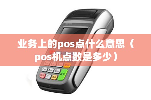 业务上的pos点什么意思（pos机点数是多少）