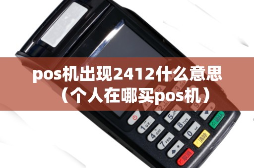 pos机出现2412什么意思（个人在哪买pos机）