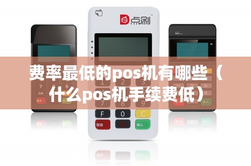 费率最低的pos机有哪些（什么pos机手续费低）