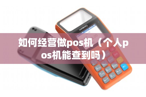 如何经营做pos机(个人pos机能查到吗) 如何经营做pos机(个人pos机能查到吗)