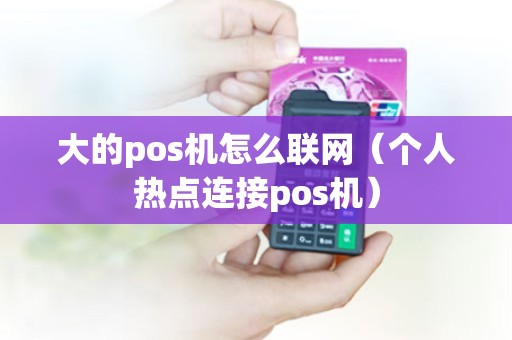 大的pos机怎么联网（个人热点连接pos机）