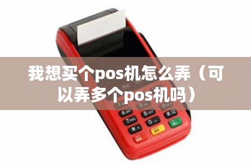 我想买个pos机怎么弄（可以弄多个pos机吗）