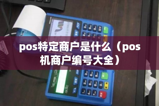 pos特定商户是什么（pos机商户编号大全）