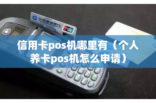 信用卡pos机哪里有（个人养卡pos机怎么申请）