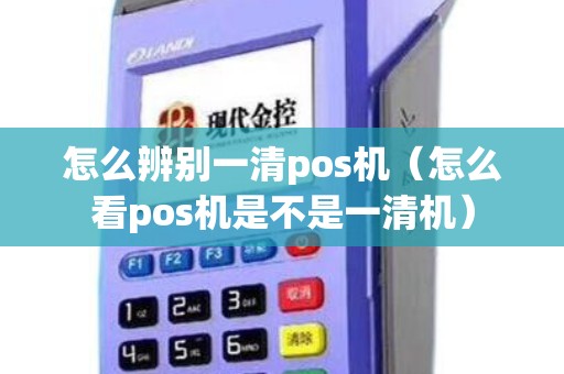 怎么辨别一清pos机（怎么看pos机是不是一清机）