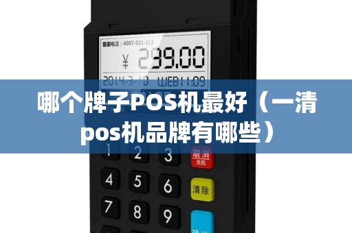 哪个牌子POS机最好（一清pos机品牌有哪些）