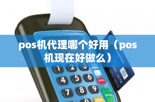 pos机代理哪个好用（pos机现在好做么）