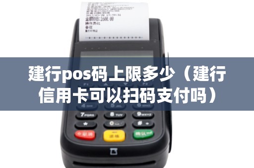 建行pos码上限多少（建行信用卡可以扫码支付吗）