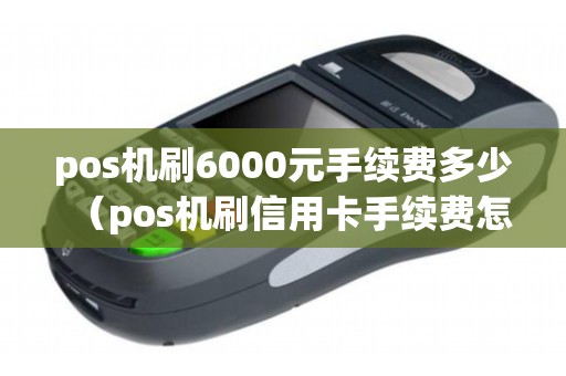pos机刷6000元手续费多少（pos机刷信用卡手续费怎么算）