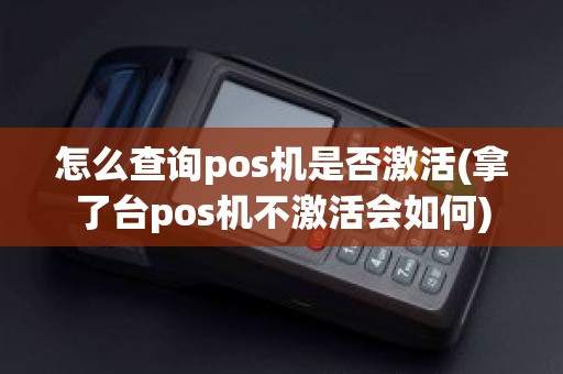 怎么查询pos机是否激活(拿了台pos机不激活会如何)