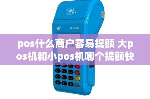 pos什么商户容易提额 大pos机和小pos机哪个提额快