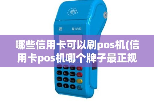 哪些信用卡可以刷pos机(信用卡pos机哪个牌子最正规)