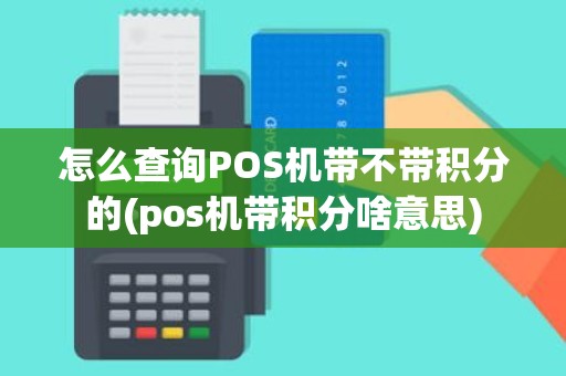 怎么查询POS机带不带积分的(pos机带积分啥意思)