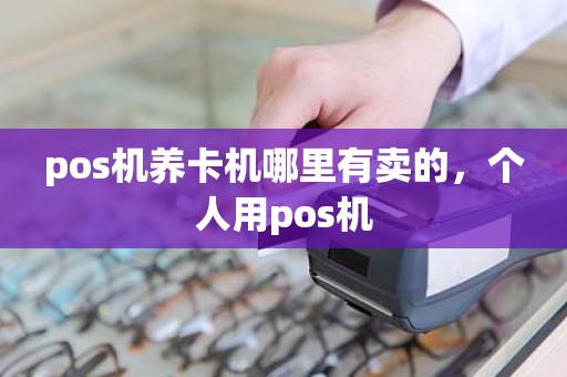 pos机养卡机哪里有卖的，个人用pos机