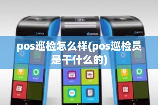 pos巡检怎么样(pos巡检员是干什么的)