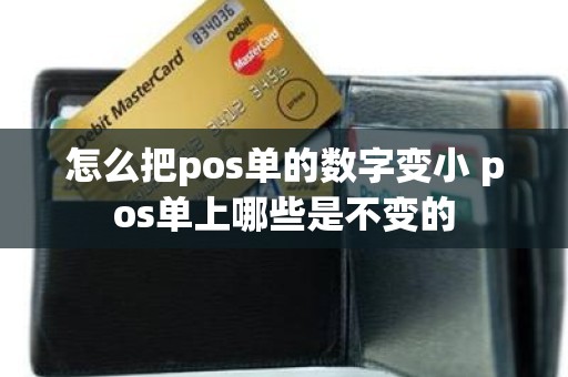 怎么把pos单的数字变小 pos单上哪些是不变的