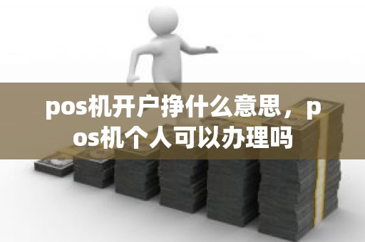 pos机开户挣什么意思，pos机个人可以办理吗