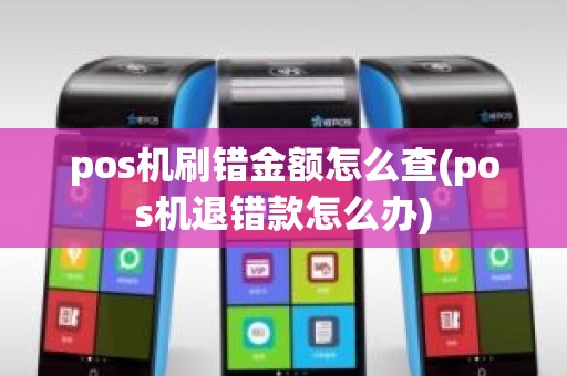pos机刷错金额怎么查(pos机退错款怎么办)