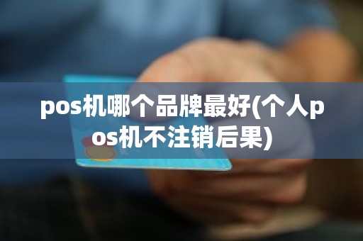 pos机哪个品牌最好(个人pos机不注销后果)