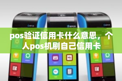 pos验证信用卡什么意思，个人pos机刷自己信用卡
