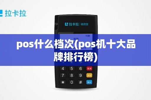 pos什么档次(pos机十大品牌排行榜)