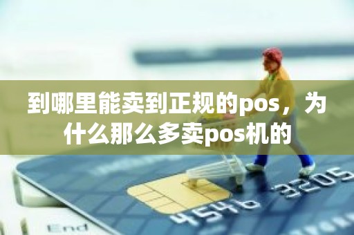 到哪里能卖到正规的pos，为什么那么多卖pos机的