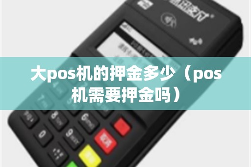 大pos机的押金多少（pos机需要押金吗）