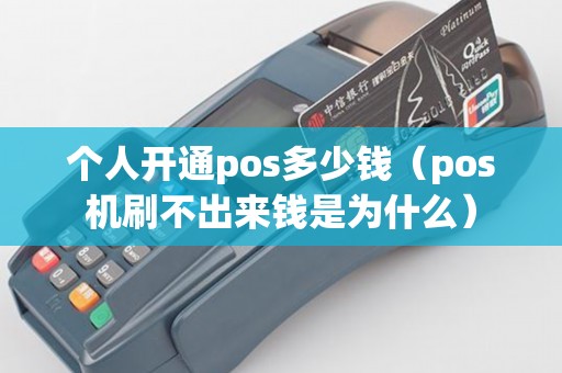 个人开通pos多少钱（pos机刷不出来钱是为什么）